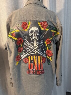 Custom Reworked Guns N' Roses Flannel / Field & Stream Button-Down